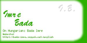 imre bada business card